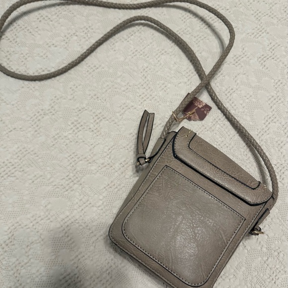 Taupe Studded Crossbody Bag NWT - Picture 6 of 6
